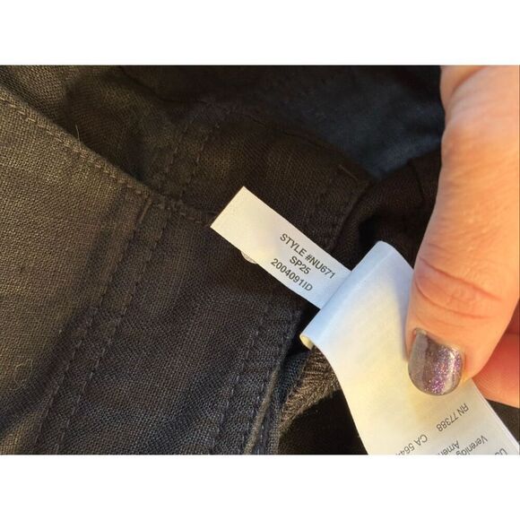 NWOT Madewell Pintucked Shorts Linen size 4 Jet Black - Picture 13 of 13